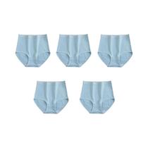 Calcinhas De Algodão Femininas plus Size, 5 Peças, Sem Costura, Macias, Respiráveis, Cuecas Sólidas,