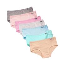 Calcinhas De Algodão plus Size Para Mulheres, 7 Peças/lote, Shorts Sexy De Cor Sólida, Roupa Íntima