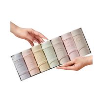 Calcinhas De Algodão Respirável Femininas 7 Peças Baixa Cintura Bonitas E Sólidas Lingerie Feminina