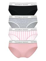 Calcinhas de algodão Victoria's Secret com logotipo Hiphugger XXL (pacote com 5)