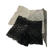 Calcinhas De Cintura Alta Com Recortes Em Renda Jacquard Para Mulheres, 2 Peças, Boxers Sexy, Calças