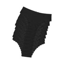 Calcinhas De Renda De Algodão Femininas 8PCS Sexy Com Laço Em Cores Sólidas E Alças Duplas Calcinhas De Renda De Algodão Femininas 8PCS Sexy Com Laço Em Cores Sólidas E Alças Duplas