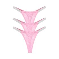 Calcinhas De Renda Sexy Femininas Com Cintos Brilhantes, Lingerie Íntima Confortável, 3 Peças Calcinhas De Renda Sexy Femininas Com Cintos Brilhantes, Lingerie Íntima Confortável, 3 Peças