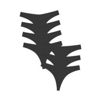 Calcinhas De Seda Ultra Fina Sem Costura 7PCS V Waist G-String 14 Cores Lingerie Feminina Elástica