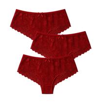 Calcinhas Em Renda Antialérgica Plus Size Kit 3 unidades