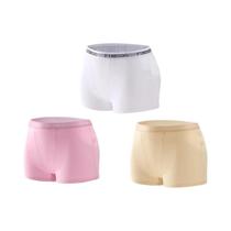 Calcinhas Esportivas Femininas De Algodão Sem Costura 3 Peças Em Cores Sólidas Lingerie Intima
