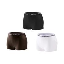 Calcinhas Esportivas Femininas De Algodão Sem Costura 3 Peças Em Cores Sólidas Lingerie Intima