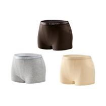 Calcinhas Esportivas Femininas De Algodão Sem Costura 3 Peças Em Cores Sólidas Lingerie Intima