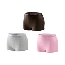 Calcinhas Esportivas Femininas De Algodão Sem Costura 3 Peças Em Cores Sólidas Lingerie Intima