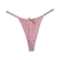 Calcinhas Femininas Confortáveis E Macias Em Cores Sólidas, Lingerie Sexy Com Cinto Fino