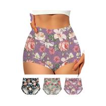 Calcinhas Femininas De Cintura Alta 3 Peças Com Efeito Redutor De Barriga E Levanta Bumbum, Ajuste