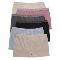 Calcinhas femininas Hanes ComfortFlex Fit Seamless, pacote com 6 shorts masculinos