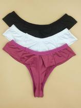 Calcinhas Fio Duplo Rendado Fio Dental Poliamida Premium