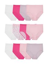 Calcinhas Fruit of the Loom, sem etiqueta, algodão, pacote com 12 unidades femininas Calcinhas Fruit of the Loom, sem etiqueta, algodão, pacote com 12 unidades femininas