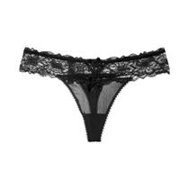 Calcinhas G String De Renda Com Cintura Baixa Para Mulheres, Lingerie Sexy Com Detalhes Vazados