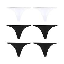 Calcinhas G-String Femininas De Seda Gelada Sem Costura Com Cintura Em V, Macias E Respiráveis,