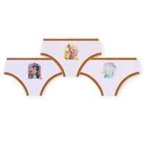 Calcinhas Lupo Princesas Kit 3 Unidades Meninas