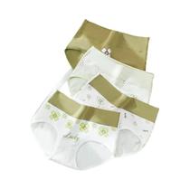 Calcinhas Modeladoras Femininas plus Size De Cintura Alta 4PCS Em Algodão Respirável M-5XL