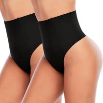 Calcinhas Shapewear Thong Control para mulheres Werena Black Calcinhas Shapewear Thong Control para mulheres Werena Black