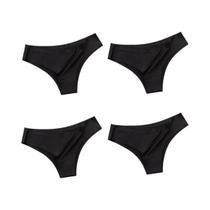 Calcinhas Ultra-finas Sem Costura Para Mulheres Em Seda Gelada, G-string De Baixa Cintura, Pacote Calcinhas Ultra-finas Sem Costura Para Mulheres Em Seda Gelada, G-string De Baixa Cintura, Pacote