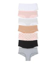Calcinhas Victoria's Secret Lace Trim Cheeky Women Pack 7 Calcinhas Victoria's Secret Lace Trim Cheeky Women Pack 7