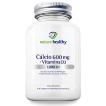 CÁLCIO 600MG e VITAMINA D3 1000UI com 120 CÁPSULAS NATURE HEALTHY