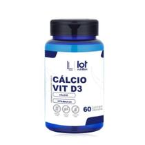 Cálcio 600mg Vit D3 2.000UI 60 cápsulas Ossos Fortes Imunidade