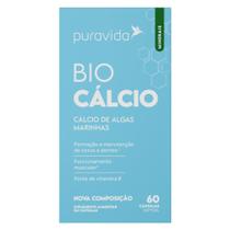 Calcio Algas Marinhas 60 Capsulas Soft Gel - PuraVida Calcio Algas Marinhas 60 Capsulas Soft Gel - PuraVida