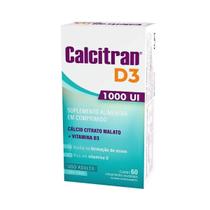 Calcio Calcitran D3 1000UI C/60 Comprimidos - FQM DIVCOM