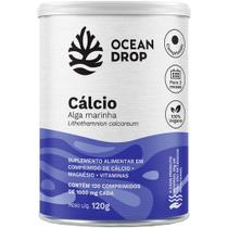 Calcio de Algas Marinha Com Vitaminas 1000mg Vegano (120 Tabs) - Ocean Drop