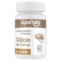 Cálcio De Ostras 400mg 60 Cáps - Apisnutri