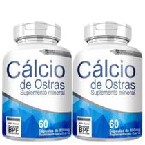 CÂLCIO DE OSTRAS 800MG 60 CÂPSULAS KIT 2 Frascos CÂLCIO DE OSTRAS 800MG 60 CÂPSULAS KIT 2 Frascos