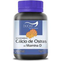 Cálcio de Ostras c/ Vit D 120cps 750mg - Duom