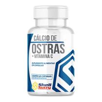 Cálcio de Ostras e Vitamina C com 60 Cápsulas Shell Nutry