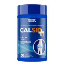 Cálcio Elementar 500mg + Vitamina D3 1000ui Calsid-D 60 comprimidos Sidney Oliveira