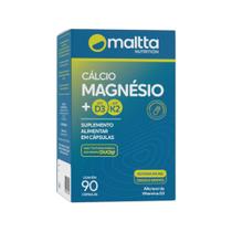 Cálcio Magnésio + D3 + K2 Com 90 Cápsulas - Maltta