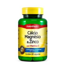 Cálcio , Magnésio e Zinco c/ Vit. D 600mg - 60 Cáps.