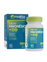 Cálcio + Magnésio + vitamina D3 e K2 - 90 cápsulas Maltta Duom