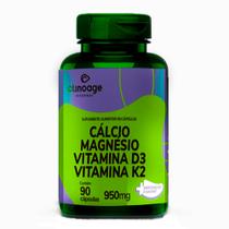 Cálcio Magnésio Vitamina D3 E Vit K2 90 Cápsulas Clinoage