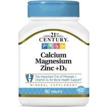Cálcio Magnésio Zinco + D3 90 Comp 21st Century Importado