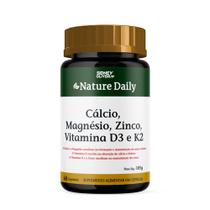 Cálcio+ Magnésio + Zinco + Vitamina D3 e Vitamina K2 60 Capsulas