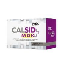 Cálcio+ Magnésio + Zinco + Vitamina D3 + Vitamina K2 - Calsid MDK 60 Cápsulas - Sidney Oliveira