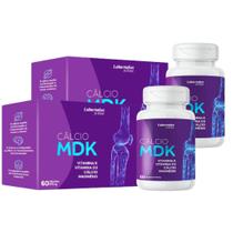 Cálcio Mdk Vitamina K Vitamina D3 Magnésio 60 Cápsulas - 2 Unidades - Labornatus do Brasil