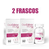 CALCIO + VITAMINA D, A, E e B6 - OSSCÁLCIO 180 CÁPSULAS - OSSOS, MÚSCULOS FORTES - MESMO FIXACAL