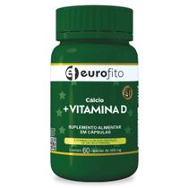 Cálcio + Vitamína D Eurofito 60 Cápsulas ean 7898716453264