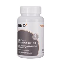 Cálcio + Vitamina D3 + K2 em 60 Cápsulas HND - Hinode