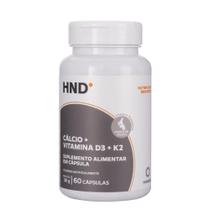 Cálcio + Vitamina D3 + K2 em 60 Cápsulas HND