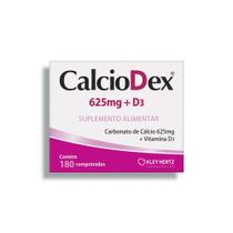 Calciodex 180 Comprimidos - Carbonato de Cálcio 625mg + Vit D3 - Kley Hertz