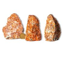 Calcita Laranja Bruta Natural - Pedra Ideal para Esoterismo e Lapidação - 200 a 300g Tipo B