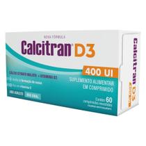 Calcitran D3 400UI 60 Comprimidos - Cálcio Citrato Malato com Vitamina D - FQM